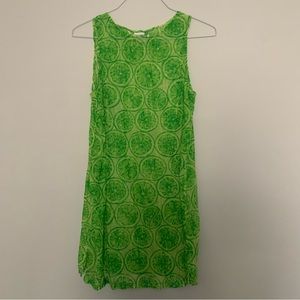 vintage lime green mesh dress